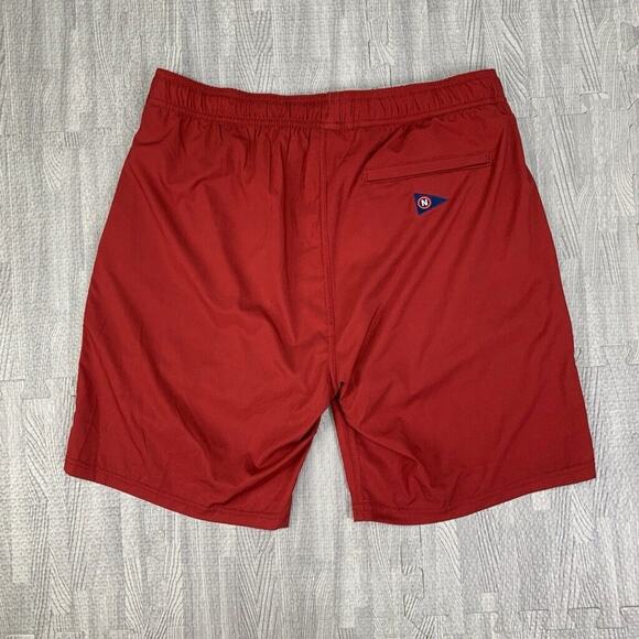Toes on the Nose Shorts Mens M Medium Cardinal Red Beach Volley Inner Lined - Picture 9 of 11